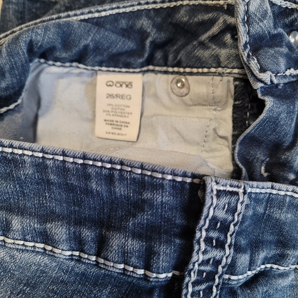 Warehouse One Premium Women's Denim Low Rise Straight Leg Cut Size 26Reg‎ - Picture 11 of 12